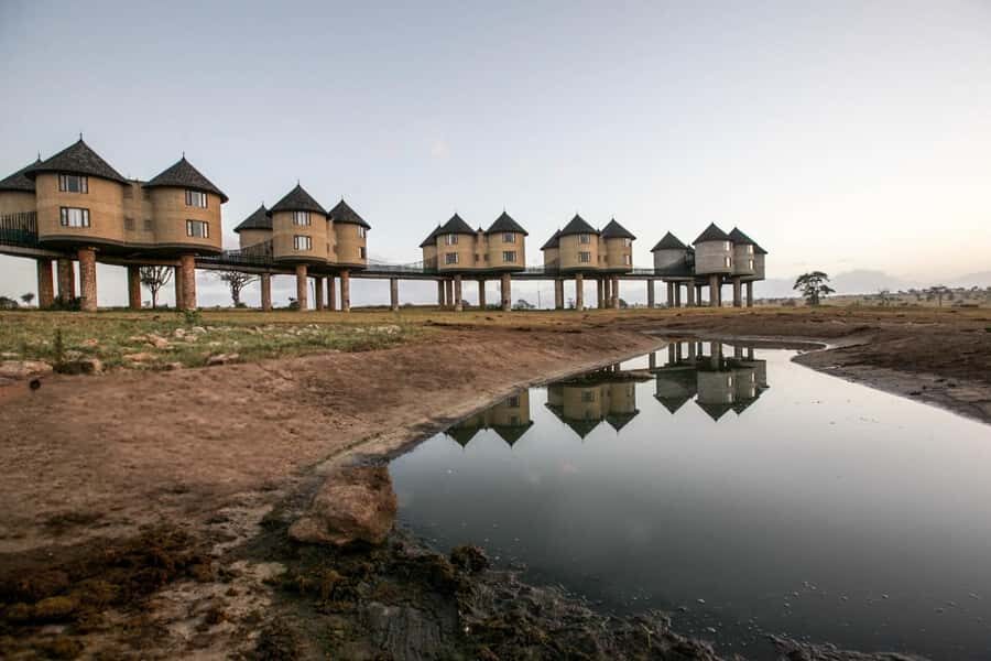 2 days 1 night saltlick safari from Diani/Mombasa - Salt Lick Safari Lodge on stilts: the view is the main character