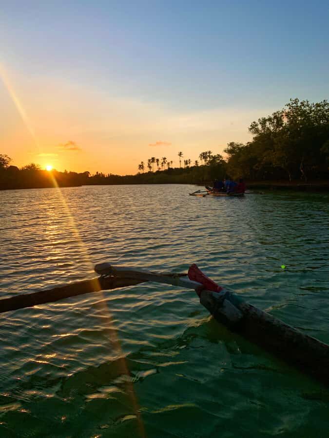 Diani: Sunset Canoe Tour along the River with Mangroves - The Sunset Moment: A Calm Half-Hour Over the Mangrove Creeks