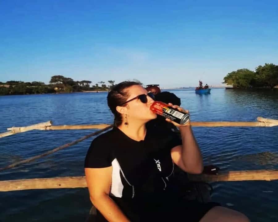 Diani: Sunset Cruise along Kongo River on Wooden Canoe boat - Boarding a Mango-Tree Wooden Canoe: What the Boat Ride Feels Like