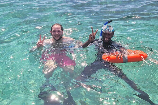 Full Day Dolphin Watching with Snorkeling in Wasini - Group dynamics, guides, and comfort in the water (Omar and Hussein)